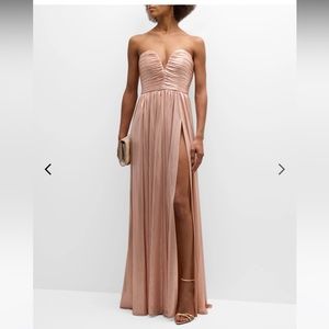 Retrofete Madeleine Long Strapless Sweetheart Dress